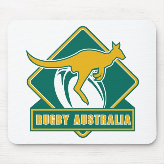 rugby - australia kangaroo wallaby muismat (Voorkant)