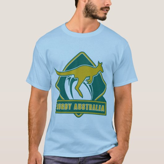 rugby - australia kangaroo wallaby t-shirt (Voorkant)