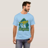 rugby - australia kangaroo wallaby t-shirt (Voorkant volledig)