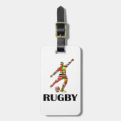 Rugby Bagagelabel (Voorkant verticaal)
