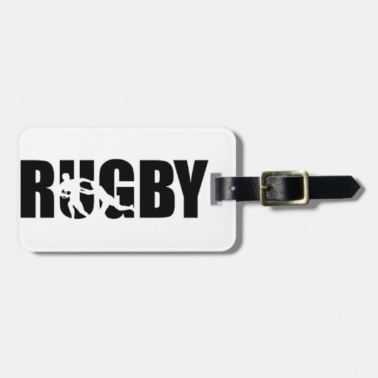 Rugby Bagagelabel (Voorkant horizontaal)