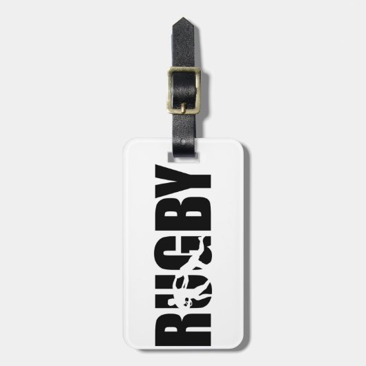 Rugby Bagagelabel (Voorkant verticaal)