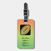 Rugby Bagagelabel (Voorkant verticaal)