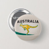 Rugby Ball Australia kangaroo wallaby Ronde Button 5,7 Cm (Voorkant /achterkant)