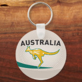 Rugby Ball Australia kangaroo wallaby Sleutelhanger (Voorkant)