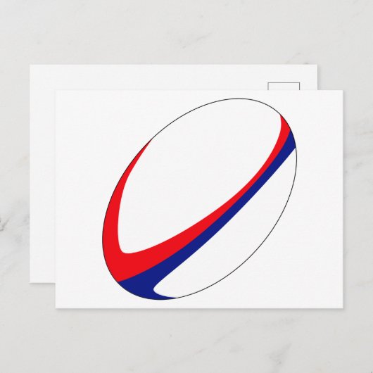 Rugby Ball Briefkaart (Voorkant / Achterkant)