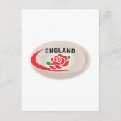 Rugby Ball England Engels Roos Briefkaart (Voorkant)