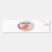 Rugby Ball England Engels Roos Bumpersticker (Voorkant)