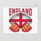 Rugby Ball Flag of England Briefkaart (Voorkant)