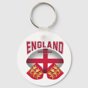 Rugby Ball Flag of England Sleutelhanger