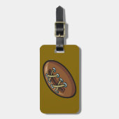 Rugby Ball Fun Sports Graphic Bagagelabel (Voorkant verticaal)