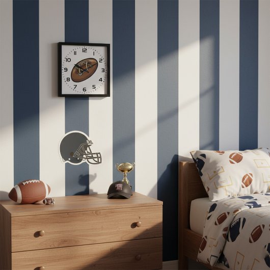 Rugby Ball Fun Sports Graphic Grote Klok