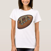 Rugby Ball Fun Sports Graphic T-shirt (Voorkant)