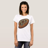 Rugby Ball Fun Sports Graphic T-shirt (Voorkant volledig)