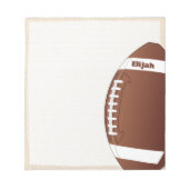 Rugby Ball Notitieblok (Voorkant)