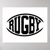 Rugby ball poster (Voorkant)