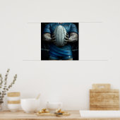 Rugby Ball - Rugby Painting Print (Keuken)
