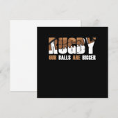 Rugby Ball Rugby Team Rugby Player Football Cadeau Kaart (Voorkant / Achterkant)