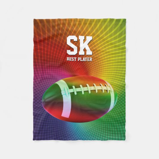 Rugby Ball | Sport Fan Gifts Fleece Deken (Voorkant)