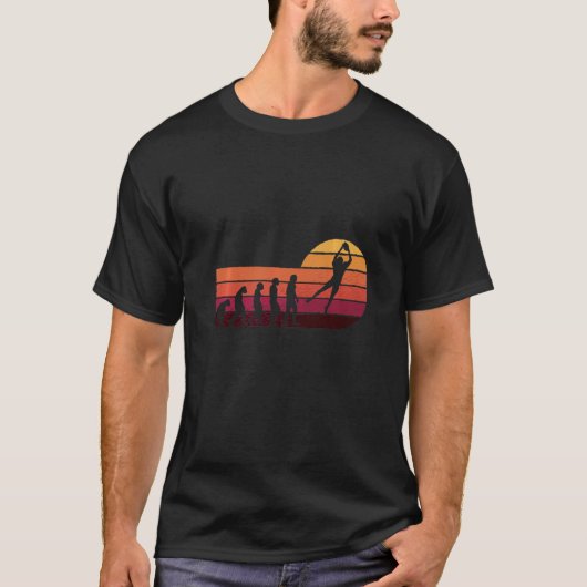 Rugby Ball Sport Player Retro Evolution Rugby Team T-shirt (Voorkant)
