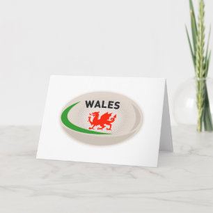 Rugby Ball Wales Welsh draak Kaart