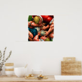 Rugby Battle - Rugby Art Print (Keuken)