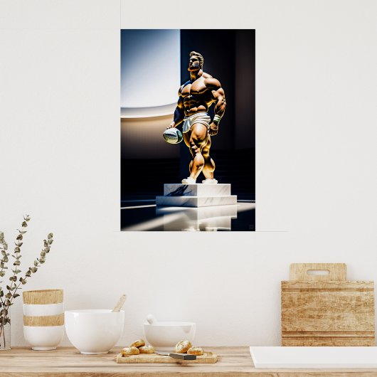 Rugby-beeld - Canvas Art Print (Keuken)