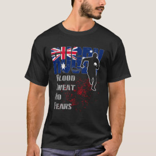 Rugby Bloedzweet Geen Angsten Scrum Maul En Ruck A T-shirt