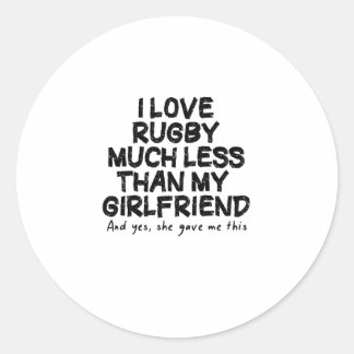 Rugby Boyfriend cool verjaardag Gift Idee Voor bf Ronde Sticker