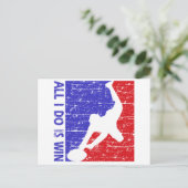 rugby briefkaart (Staand voorkant)