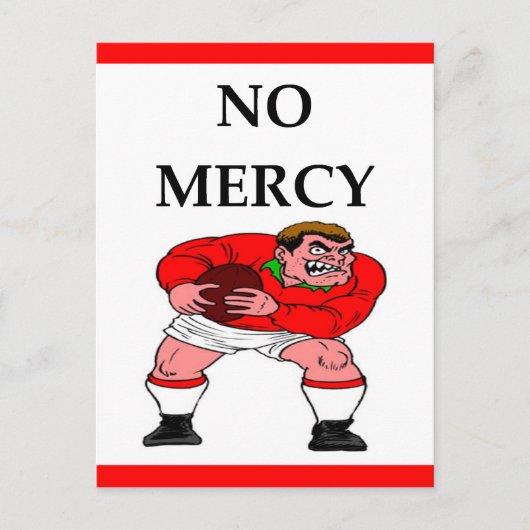 rugby briefkaart (Voorkant)