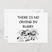 RUGBY BRIEFKAART (Voorkant / Achterkant)