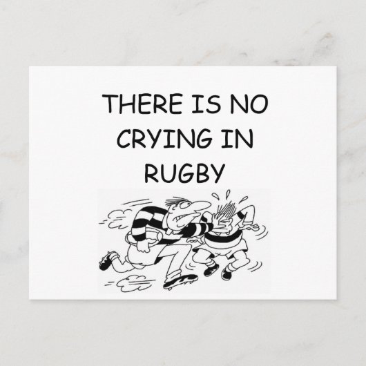 RUGBY BRIEFKAART (Voorkant)