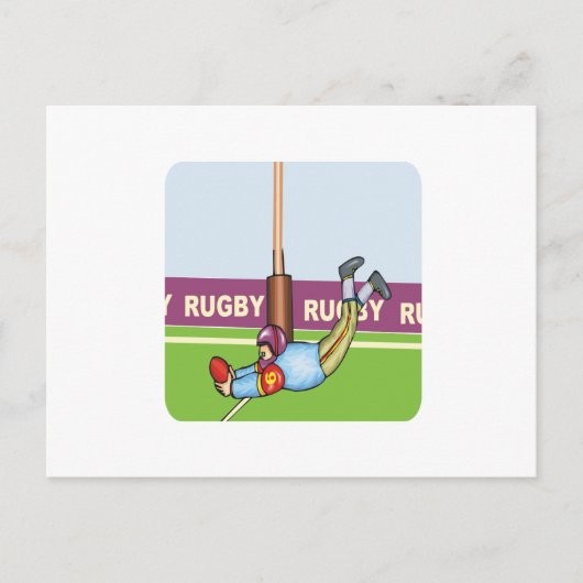 Rugby Briefkaart (Voorkant)