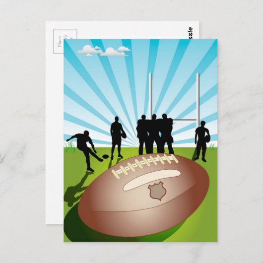 Rugby Briefkaart (Voorkant / Achterkant)