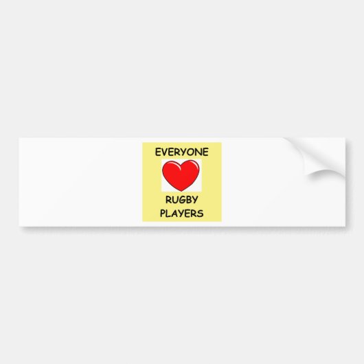 rugby bumpersticker (Voorkant)