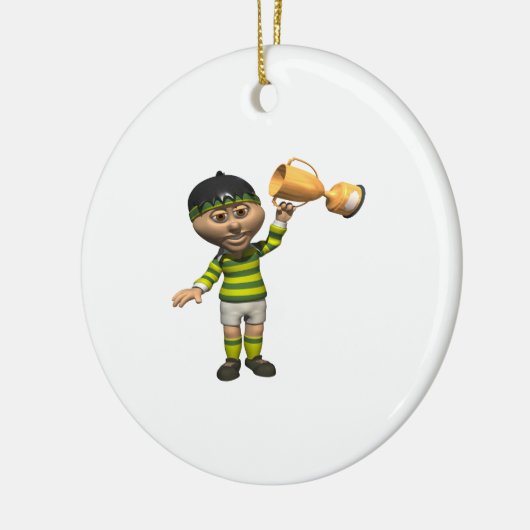 Rugby Champion Keramisch Ornament (Links)