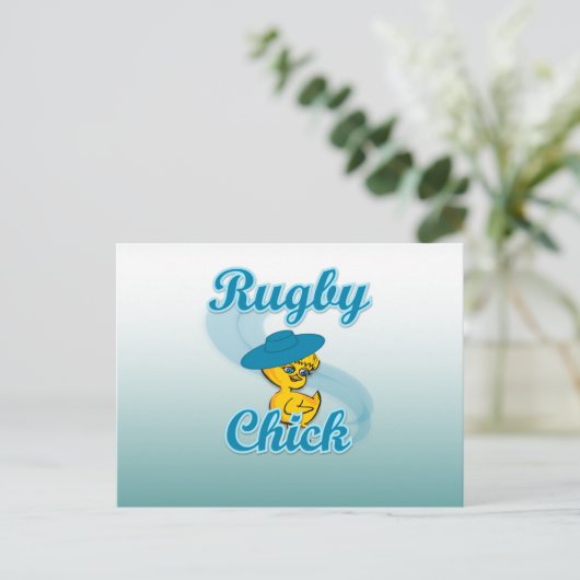 Rugby Chick #3 Briefkaart (Staand voorkant)