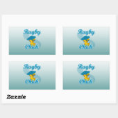 Rugby Chick #3 Rechthoekige Sticker (Vel)
