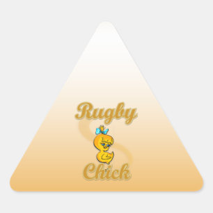 Rugby Chick Sticker