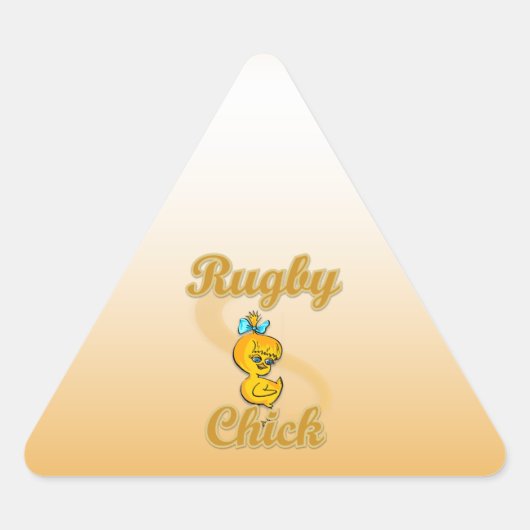 Rugby Chick Sticker (Voorkant)