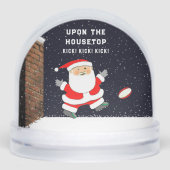 Rugby Christmas Holiday Gift Snow Globe Sneeuwbol (Voorkant)