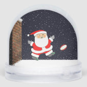Rugby Christmas Holiday Gift Snow Globe Sneeuwbol (Achterkant)