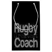Rugby Coach Buitengewone Kleine Cadeauzak Klein Cadeauzakje (Achterkant)