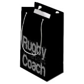 Rugby Coach Buitengewone Kleine Cadeauzak Klein Cadeauzakje (Achterkant Gekanteld)