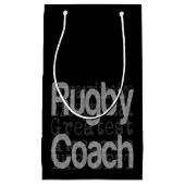Rugby Coach Buitengewone Kleine Cadeauzak Klein Cadeauzakje (Voorkant)