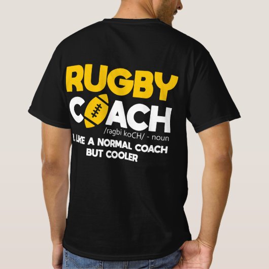 Rugby Coach Definition T-shirt (Achterkant)
