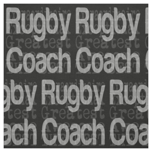 Rugby Coach Extraordinaire Stof (Swatch)
