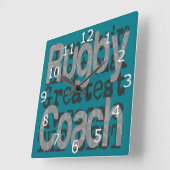Rugby Coach Extraordinaire Vierkante Klok (Hoek)