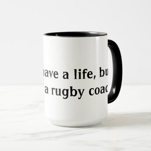 Rugby Coach Mok (Voorkant rechts)